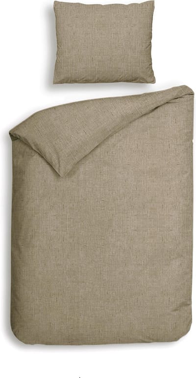 Heckett & Lane Flanel dekbedovertrek Franela (Nomad Sand)-140x200/220 cm