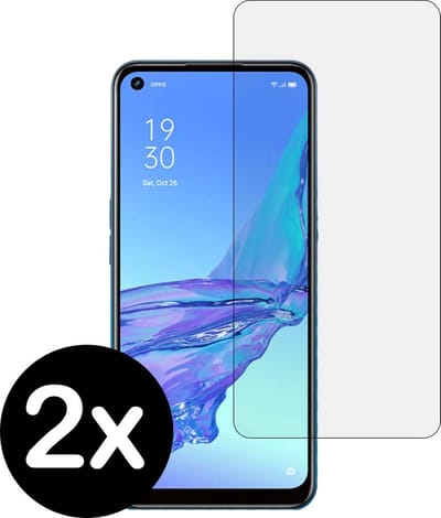 Smartphonica Screenprotector voor Oppo A53 van glas - 2 stuks geschikt voor Oppo A53