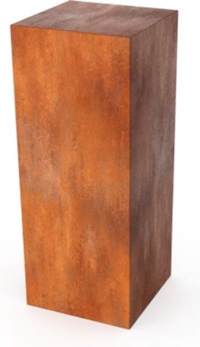 Geroba Cortenstaal - Volle Sokkel 50x50x100cm (lxbxh)