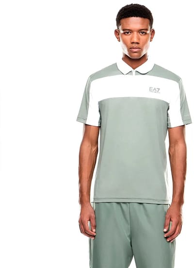 Ea7 Emporio Armani 7m001528_af22175 Korte Mouw Poloshirt Groen M Man