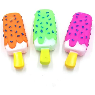 1 st Dier Hond Speelgoed Kauwen Piepend Rubber Roze IJslolly Vorm Speelgoed voor Kat Puppy Baby Honden IJsje Bijt Molaren Speelgoed Grappig Interactief green
