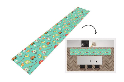 Keukenloper - Loper keuken - Patroon - Kinderen - Auto - Vogel - 300x50 cm - Keukenloper vinyl