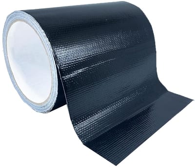 Duurzame Waterdichte Reparatietape voor Tentzeilen, Zeilen en Boothoezen, UV-bestendig en Ideaal voor Scheuren en Beschadigingen (5 Inch, Zwart)