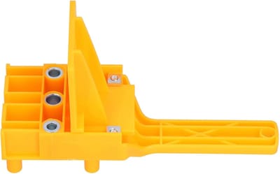 Deuvelmal Gereedschap - Boor Hulpstuk - Rechte Gaten Boren - Verstelbare Schaal - 6 8 10 Mm - Geel