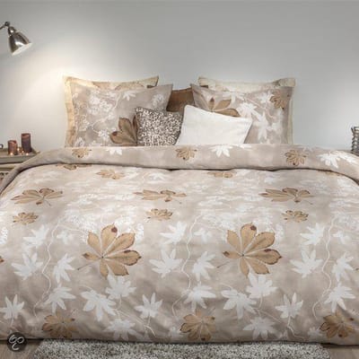 HNL Refined Marron Dekbedovertrek - Flanel - Litsjumeaux - 240x200/220 cm - Taupe