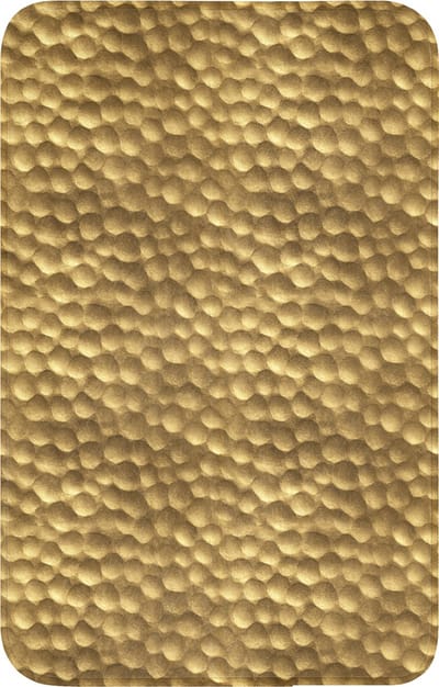 WC mat 50x80 cm - Antislip - Metaal - Dynamisch - Goud - Toiletmat - Vloermat - Douchemat - Toilet tapijt - Toiletmatten