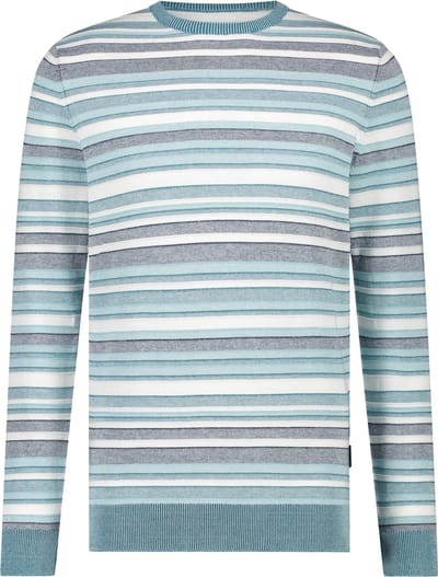 State Of Art Trui Strepen Blauw - Maat XXL - Heren - Pullovers