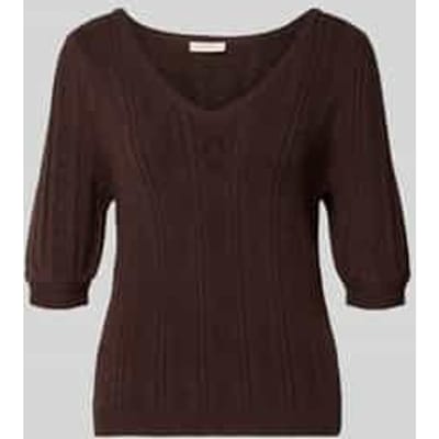 Pullover van viscosemix in tricotlook model 'Clarry'