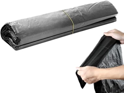 Wegwerp Zakjes - Restenveloppen Sludge Wraps - Afval Hanteren - Versterkte Scheurbescherming - 90x34.5 cm - Zwart