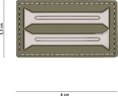 101 Inc Embleem 3D Pvc Duitse Insignia Groen  20040