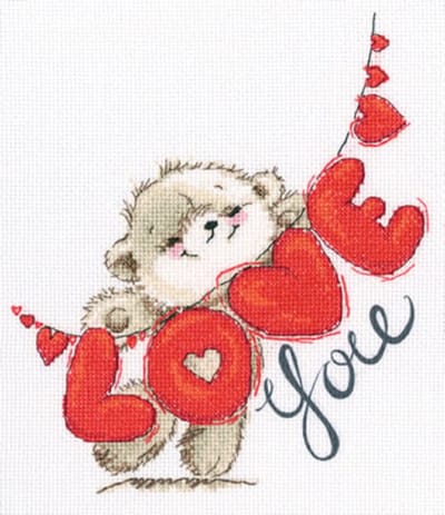 Borduurpakket - Beer I Love You - Telpakket