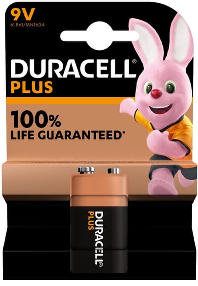 Batterij Duracell Plus 9Volt - 10 stuks