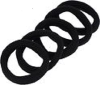 Haarelastiek Endless - Dikte 7mm - Zwart - 12 stuks