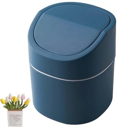 Kleine Tafelvuilnisemmer 2 L - Schattige Mini Afvalemmer voor Bureau en Slaapkamer