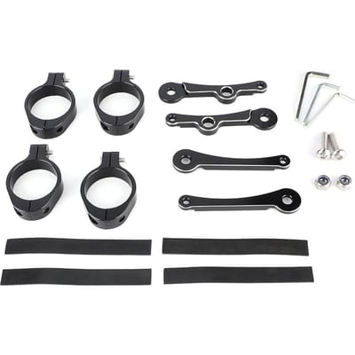 1.5 -1.6in Motorfiets Koplamp Montagebeugel Vorkbuis Koplamp Knipperlicht Klem Past voor Yamaha(Zwart ) zwart