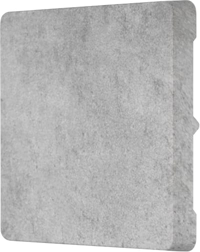 Schakelaarafdekking - Kruisschakelaar afdekking - Interieur afwerking - Onbreekbaar kunststof - 55 x 55 mm - Betonkleuren
