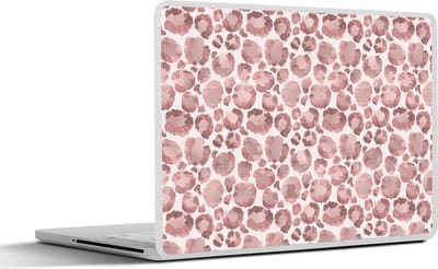 Laptop sticker - 10.1 inch - Panterprint - Roze - Luxe - 25x18cm - Laptopstickers - Laptop skin - Cover