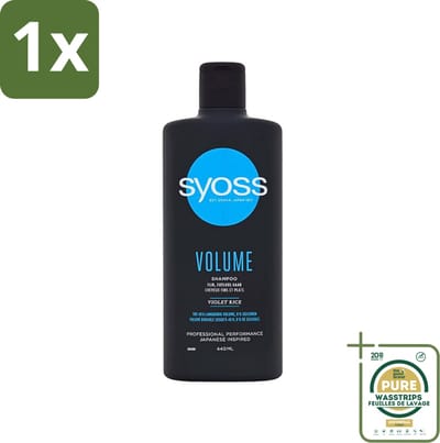 1 x Syoss Volume Shampoo - Shampoo - Volumeverhogend - 440 ml- Volume Shampoo - Volumeverhogend Shampoo - Haar Volume - Haar Body - Haar Verzorging