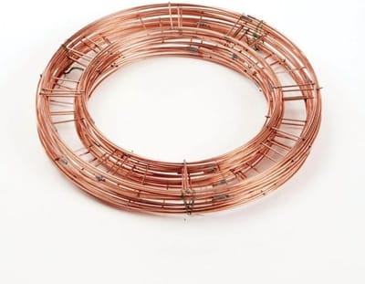 Krans Ring Frames - Kerst Decoratie Basis - Bloemschikken Hobby - Plat Draad Ontwerp - 15 cm Diameter - Koper