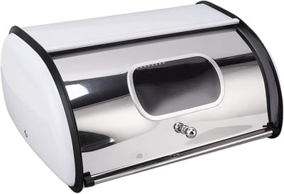 Broodbak IJzer - Broodtrommel Keuken - Brood Bewaren - Grote Capaciteit - 34.5x23x14.5 cm