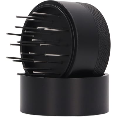 Koffie Naald Distributeur Roestvrij Staal Naald Koffie Roerder met Basis voor Cafés Thuis 58mm/2.28in black