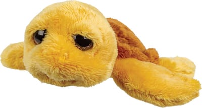 Suki Gifts pluche zeeschildpad Jules knuffeldier - cute eyes - okergeel - 24 cm - Hoge kwaliteit