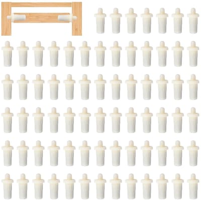 Reparatiepennen - Bevestigingspinnen - Kastdeuren Repareren - Veerbelast Ontwerp - 72 Stuks - Wit