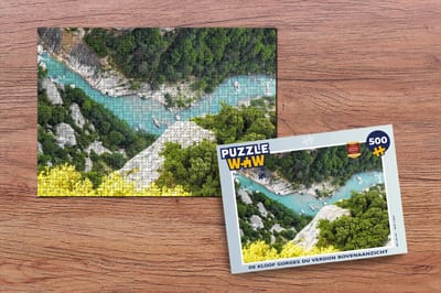 Puzzel De kloof Gorges du Verdon bovenaanzicht - Legpuzzel - Puzzel 500 stukjes