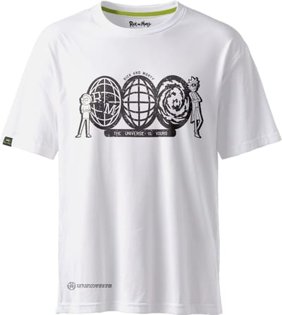 Rick and Morty - T-shirt - Universe is Yours - Wit - Maat S