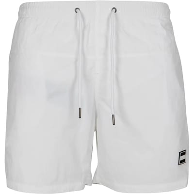 Urban Classics - Block Zwemshorts - L - Zwart/Rood