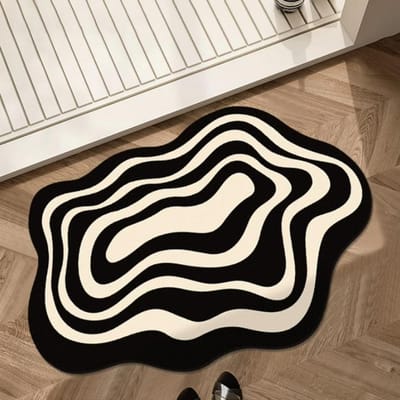 Superabsorberende badmat, antislip diatomeeënaarde, toiletmat, snel drogende vloermat, badmat voor thuis, douchemat 40*60cm