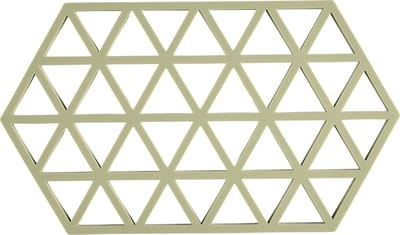 Zone Denmark Pannenonderzetter Triangles – Onderzetters Pannen – Hittebestendig tot 250°C – Vaatwasserbestendig – Siliconen – 24 × 14 × 0,9 cm – Matcha Green