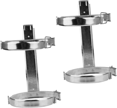 Brandblusser Wandhouder - Brandblusser Beugel - Brandbeveiliging - Roestvrije Beugel - 25x13cm - Zilver