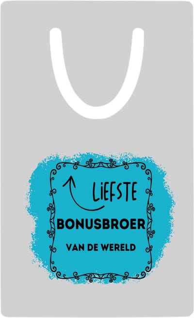 Hacebo® - liefste bonusbroer van de wereld metalen boekenlegger - Broer - de liefste bonusbroer - verjaardag - cadeautje voor broer - broer artikelen - kado - geschenk Bladwijzer boekenleggers - 7.6 cm x 5cm