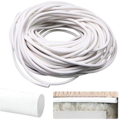 10 Meter Silicone Foam Sealing Strip, 6 mm Diameter, Rond Foam voor Deuren, Ramen en Wanden, Geluidsisolatie en Warmtebescherming