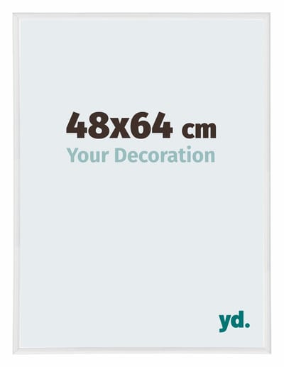 Your Decoration - Puzzellijst 48x64 cm - Wit Hoogglans - Puzzellijst 500-1000 stukjes - Kunststof Fotolijst - Annecy