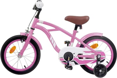Kinderfiets - Loopfiets Peuterfiets - Leren Fietsen - Verstelbaar Zadel en Stuur - 12 Inch - Lichtroze