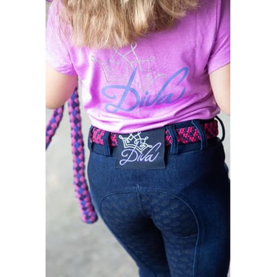 Harry's Horse Paardrijlegging Harry's Horse Diva Violet Denim Full Grip Kids Denim - 152