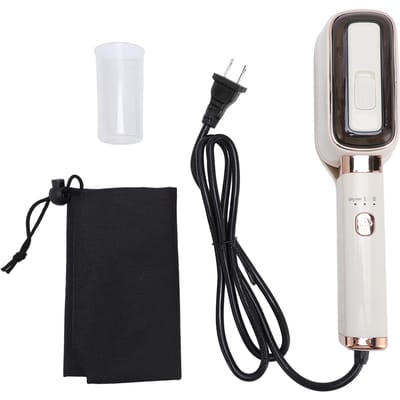 Reisstoomstrijkijzer Combinatie Mini Draagbaar Nat Droog 2 Gebruik 1000W voor Kleding 15S Snelle Opwarming 180 graden Klap