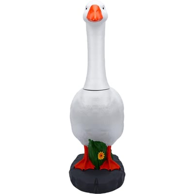 23-Inch Portiek Gans Beeld Grappig Schutting Boerderij Decor Verwelkom De Gast Opvallende Gans Beeldhouwwerk voor Tuin Erf