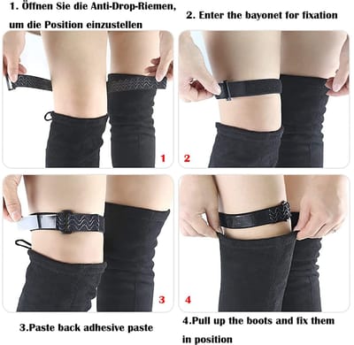 MTTproducts- Bootbelts - Lange Bootbelts - 20 Stuks Plakband Haak Sticker - Duurzaam - Verstelbaar - Antislip - Laarzenriemen