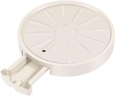 Plantenstandaard Wielen - Bloempot Rolbak - Planten Verplaatsen - Ingebouwd Waterreservoir - 33.5 cm Buitendiameter - Wit