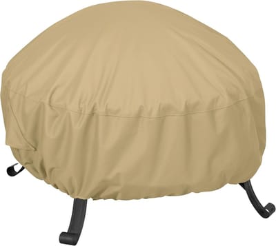 Vuurkorf Afdekhoes - Buitenhoes Tuin - Bescherming Alle Weer - Volledige Dekking Rond - 76x76x30cm - Zand
