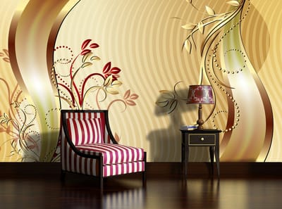Flowers Abstract Photo Wallcovering