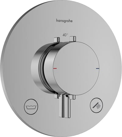 hansgrohe Ecostat Comfort S - Inbouwthermostaat - 2 functies - Douche thermostaat - Zekerheidscombinatie EN1717 - Chroom