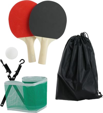 Tafeltennis Set - Ping Pong Set - Overal Spelen - Compact Draagbaar - Net 170 cm - Meerkleurig