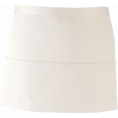 Premier Dames/Dames Kleuren 3 Zakschort / Werkkleding (Pakket van 2) (Wit)