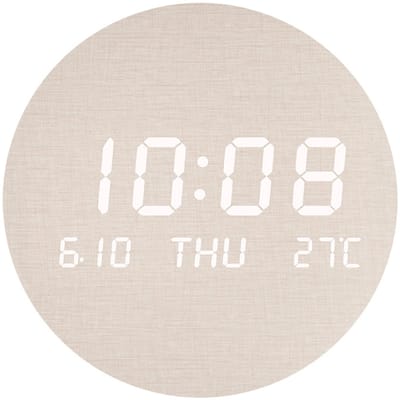 Oneay Creatieve LED-wandklok — Voor woonkamers, woningen en slaapkamers — Stil, in Scandinavische stijl: een attente metgezel voor een bewuste levensstijl