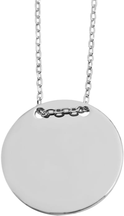 AKZENT Akzent uniseks ketting met hanger "Halona" aus 925 Sterlingzilver, gerhodineerd, duurzaam