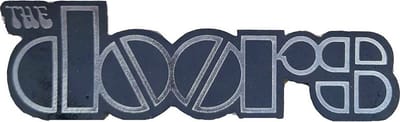 The Doors - Chrome Logo Patch - Zwart/Zilverkleurig